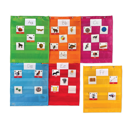 LEARNING RESOURCES Magnetic Pocket Chart Squares, PK6 2386